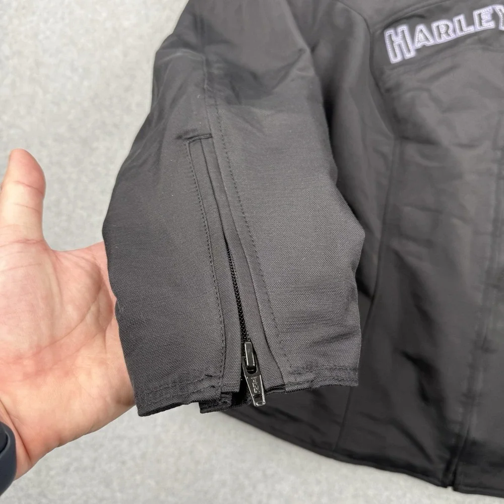Harley Davidson Jacket Womens 2W Miss Enthusiast 3 In‎ 1 Hoodie Full Zip Riding
